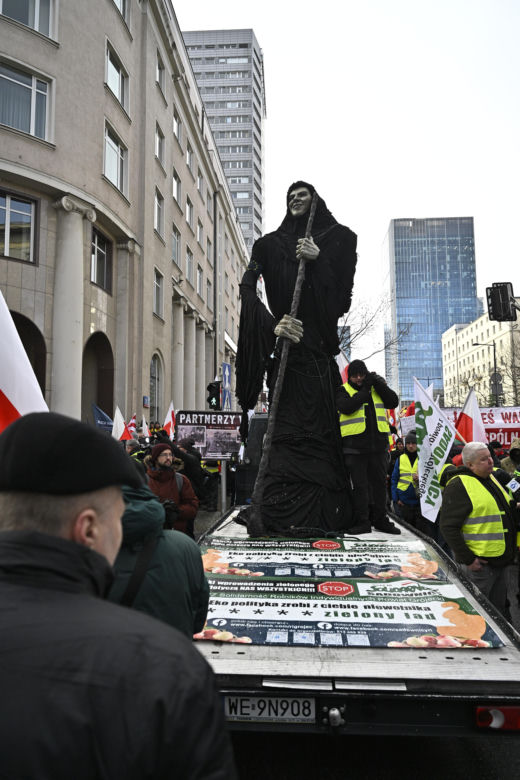 Protest rolników w Warszawie (3.01.2025)