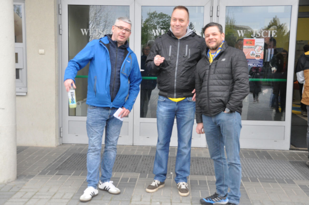 Kibice Industrii Kielce przed meczem z SC Magdeburg