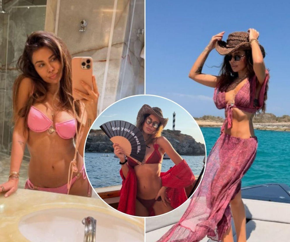 Natalia Siwiec w bikini i letnich strojach na Ibizie. Na miniaturze celebrytka z wachlarzem. O szczegółach czytaj na Eska.