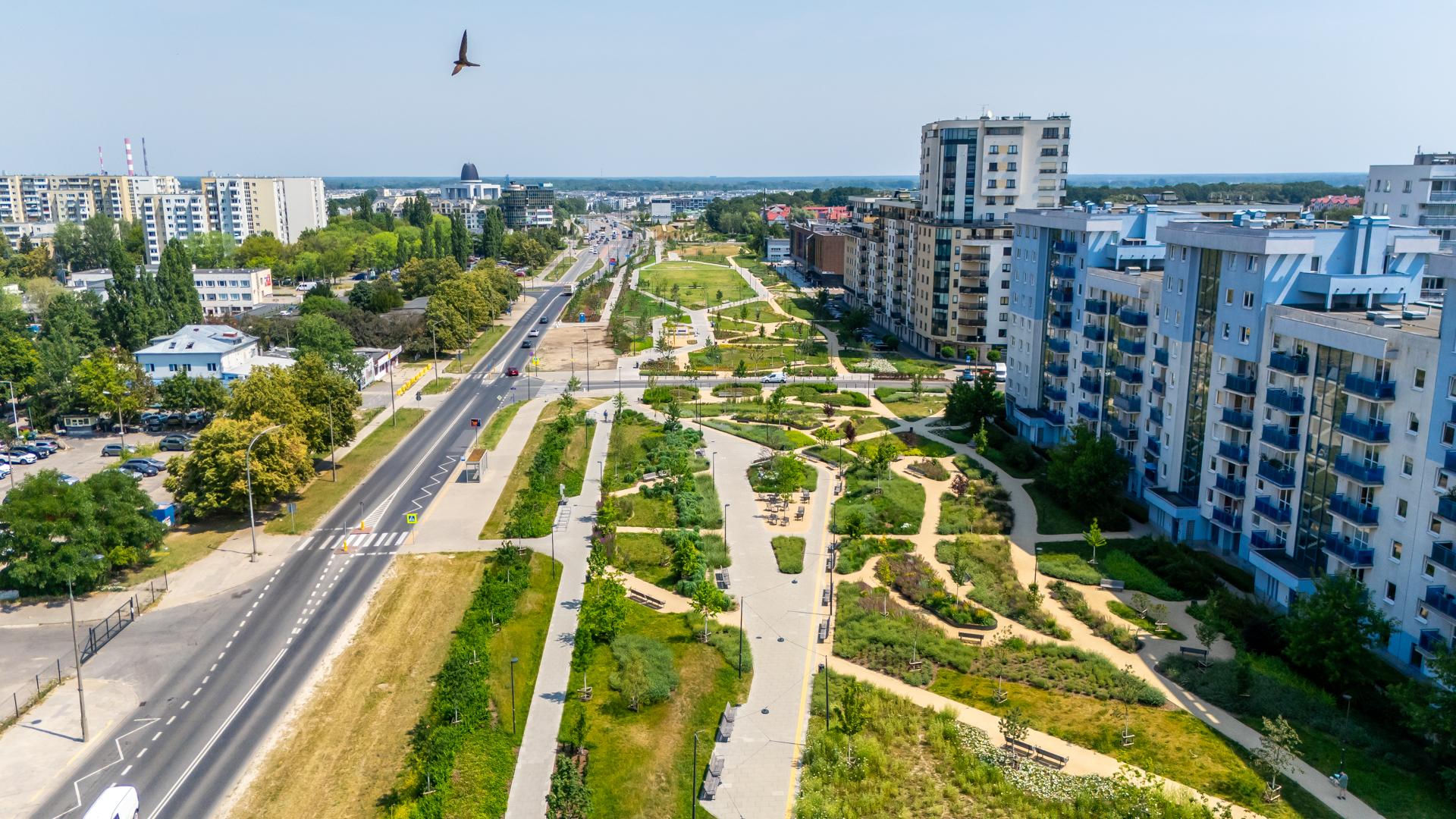 Park nad Południową Obwodnicą Warszawy w Warszawie