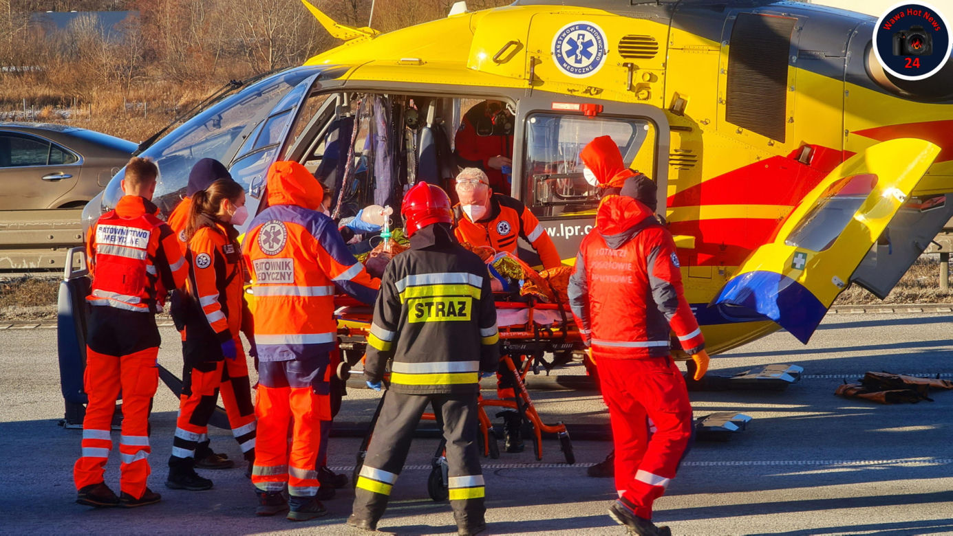 Poważny wypadek na trasie S8 pod Pruszkowem