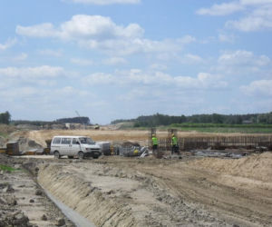 Postęp prac, odcinek A - nasyp