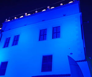 Nowa iluminacja Zamku Książąt Pomorskich w Szczecinie