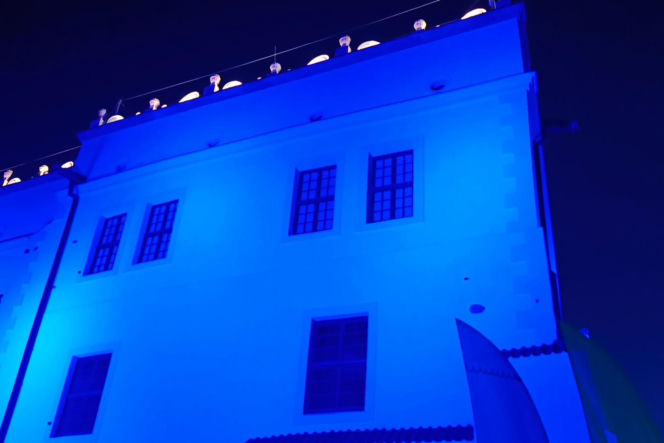 Nowa iluminacja Zamku Książąt Pomorskich w Szczecinie