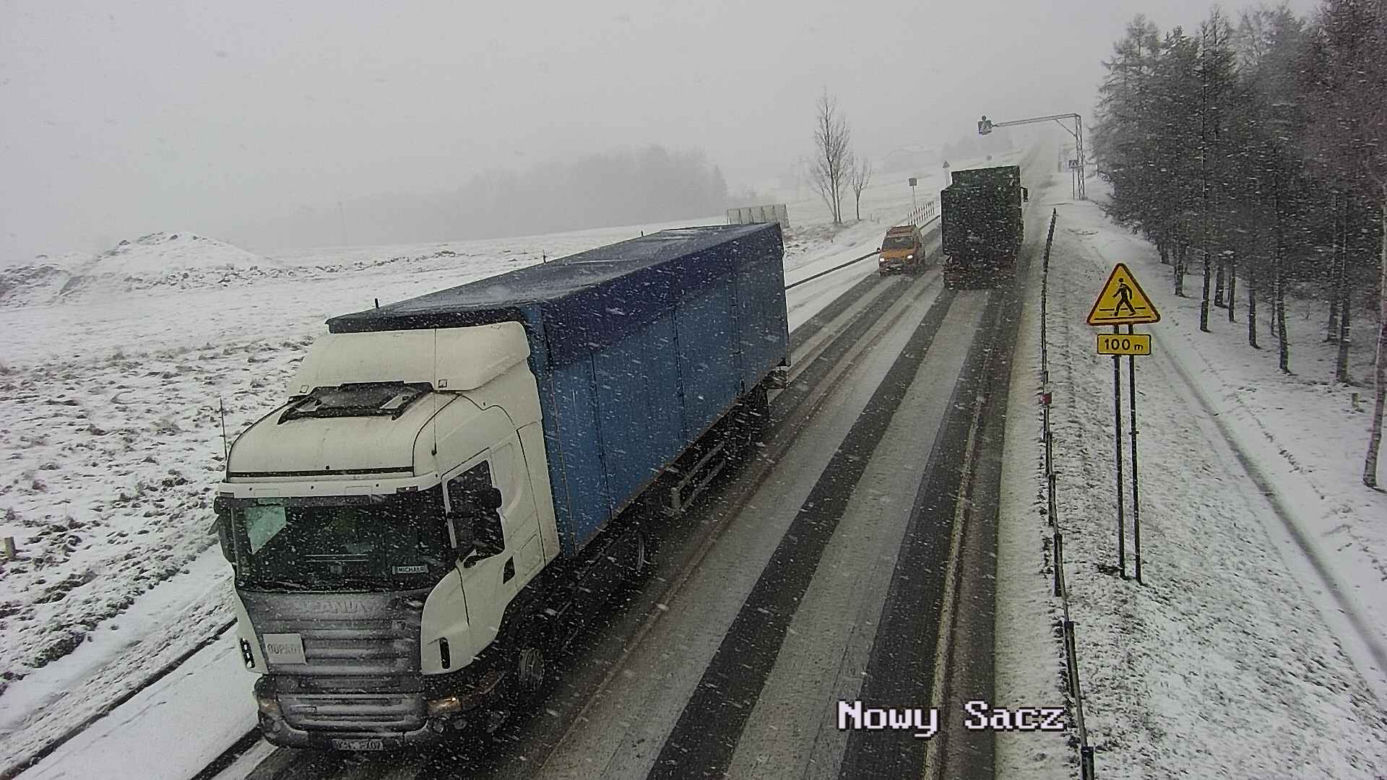 Potężne śnieżyce w Małopolsce