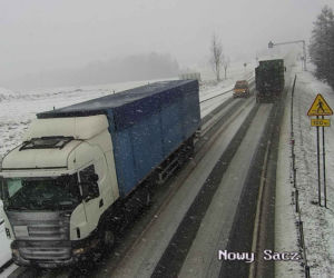 Potężne śnieżyce w Małopolsce