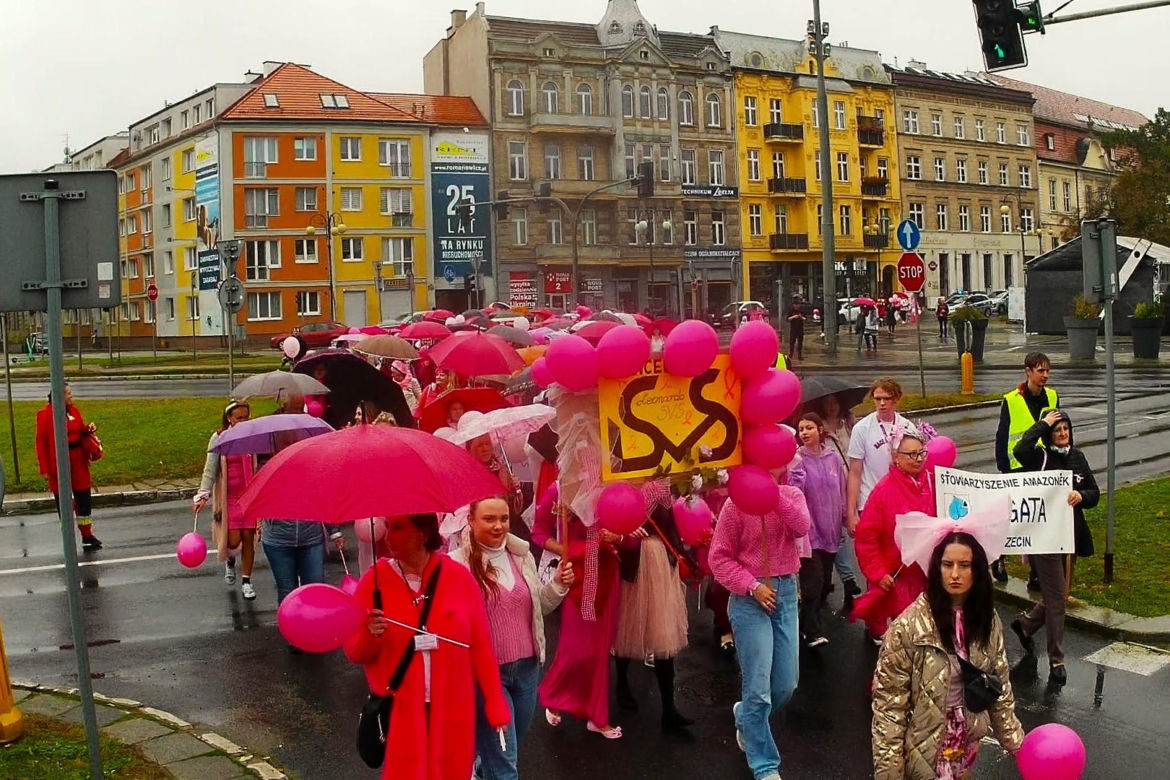 Marsz Różowej Wstążki w Szczecinie