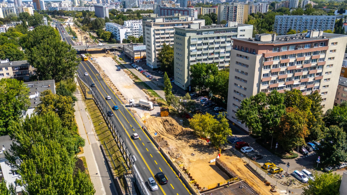 Remont wiaduktów Trasy Łazienkowskiej w Warszawie