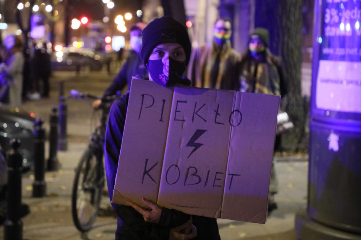 Protest kobiet w Warszawie