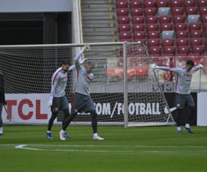 Trening reprezentacji Polski przed meczem ze Szwecją