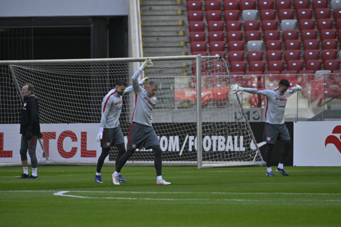 Trening reprezentacji Polski przed meczem ze Szwecją