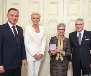 Agata Duda na wybiegu w Australii.