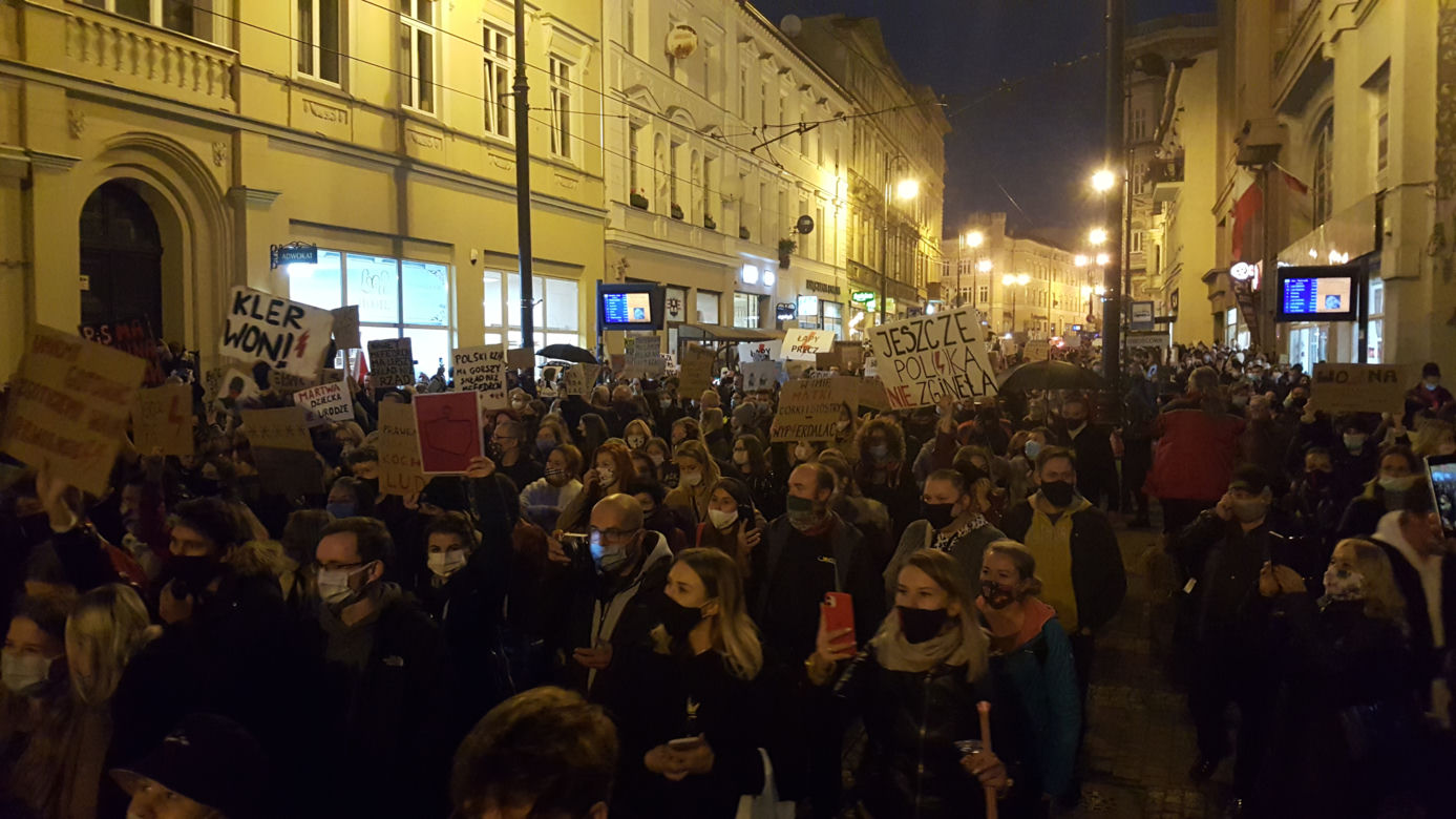 Protest w centrum Bydgoszczy