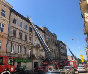 Pożar w kamienicy na Zarzewskiej