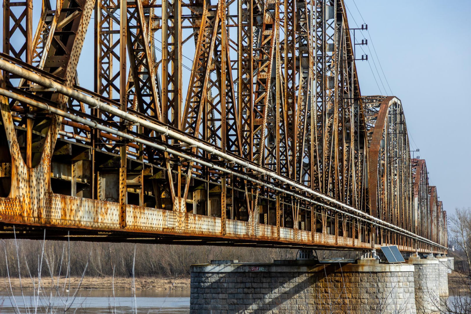 Stary most nad Wisłą w Górze Kalwarii