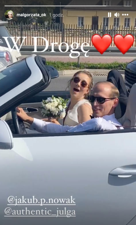 Julia Królikowska pojechała do ślubu Porsche 911 Turbo S Cabriolet
