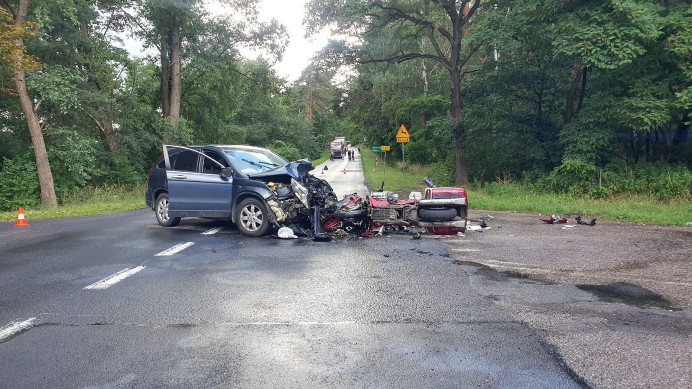Tragiczny finał wypadku motocyklisty. Nie żyje 52-latek