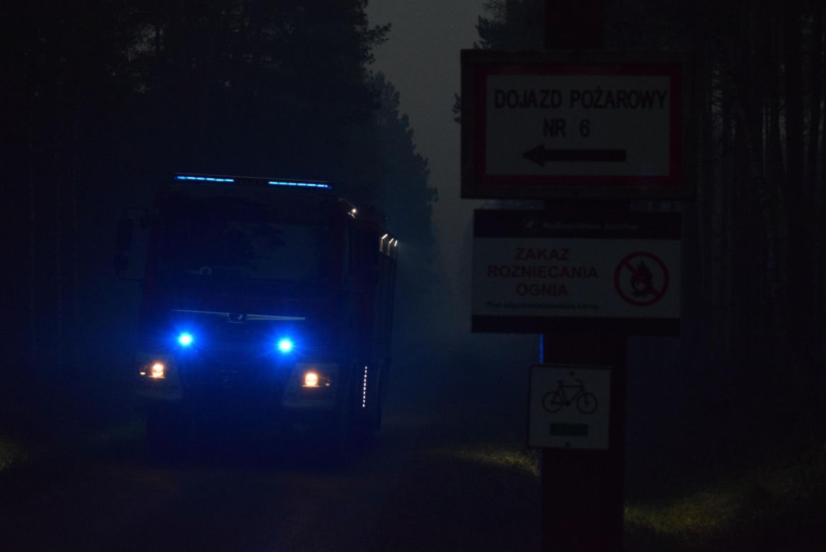 Pożar lasów na Lubelszczyźnie
