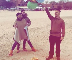 Edyta Górniak z nowym partnerem i synkiem nad morzem