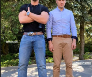 Na dobre i na złe po wakacjach 2021. Piotr Korban (Mikołaj Roznerski), Michał (Mateusz Janicki)