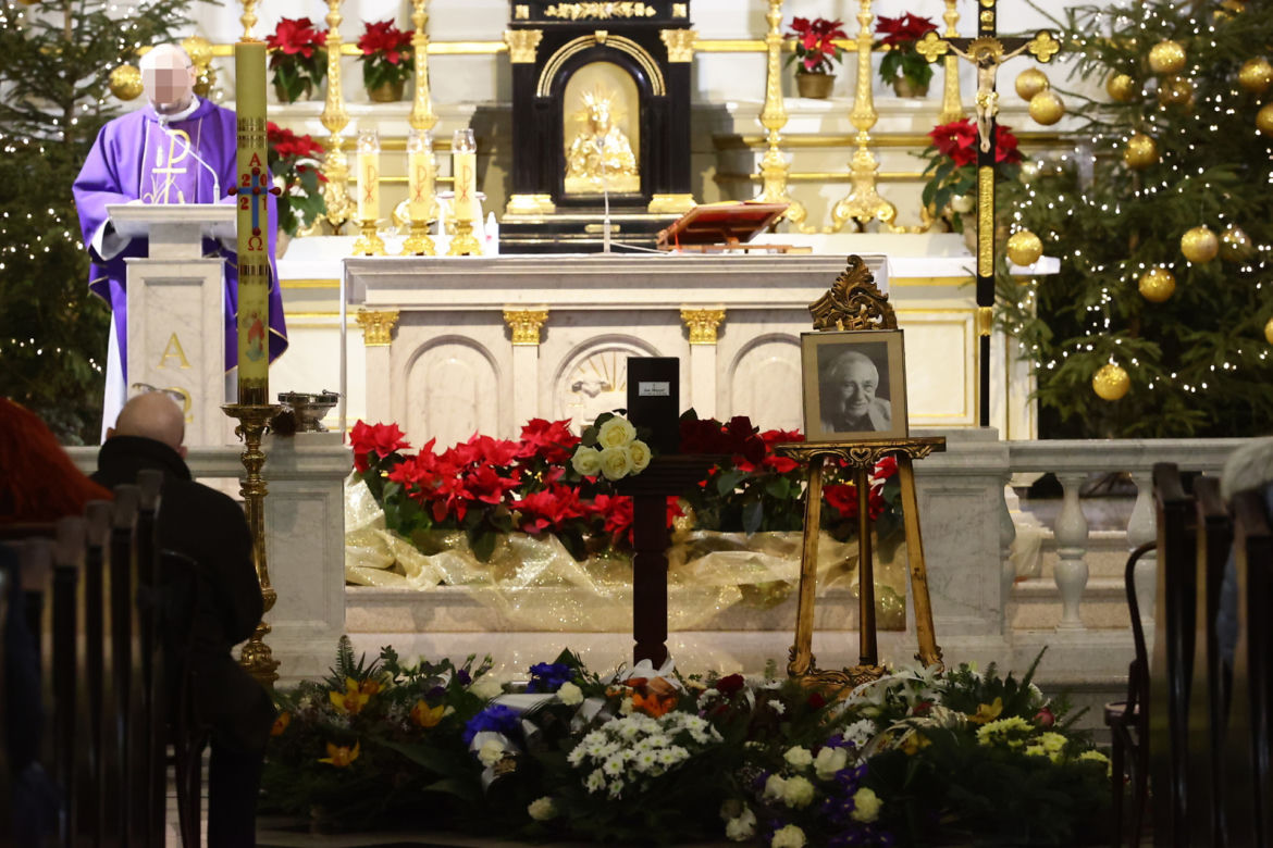 Zofia Merle nie pojawiła się na pogrzebie męża