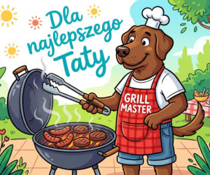 Zabawna kartka na Dzień Taty