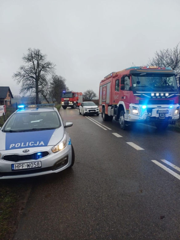 Groźny wypadek w Sierżni pod Strykowem