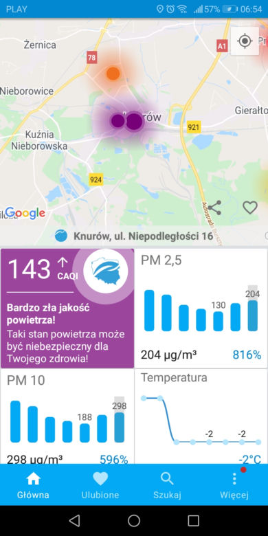 Smog w woj. śląskim - 17 stycznia