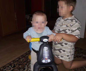 Psy pogryzły głowę i twarz Sebastianka
