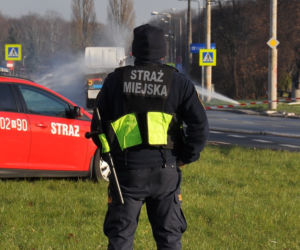 Zablokowana ul. Banacha. Rozszczelniły się butle z acetylenem!