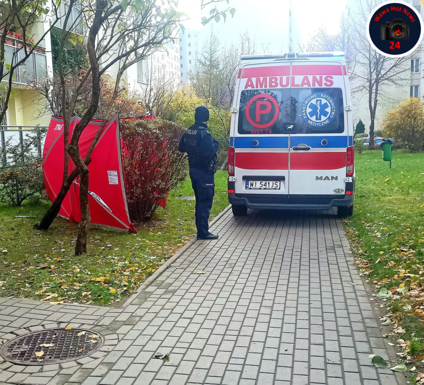 Makabra na Ursynowie. Mężczyzna wyleciał z 11 piętra 