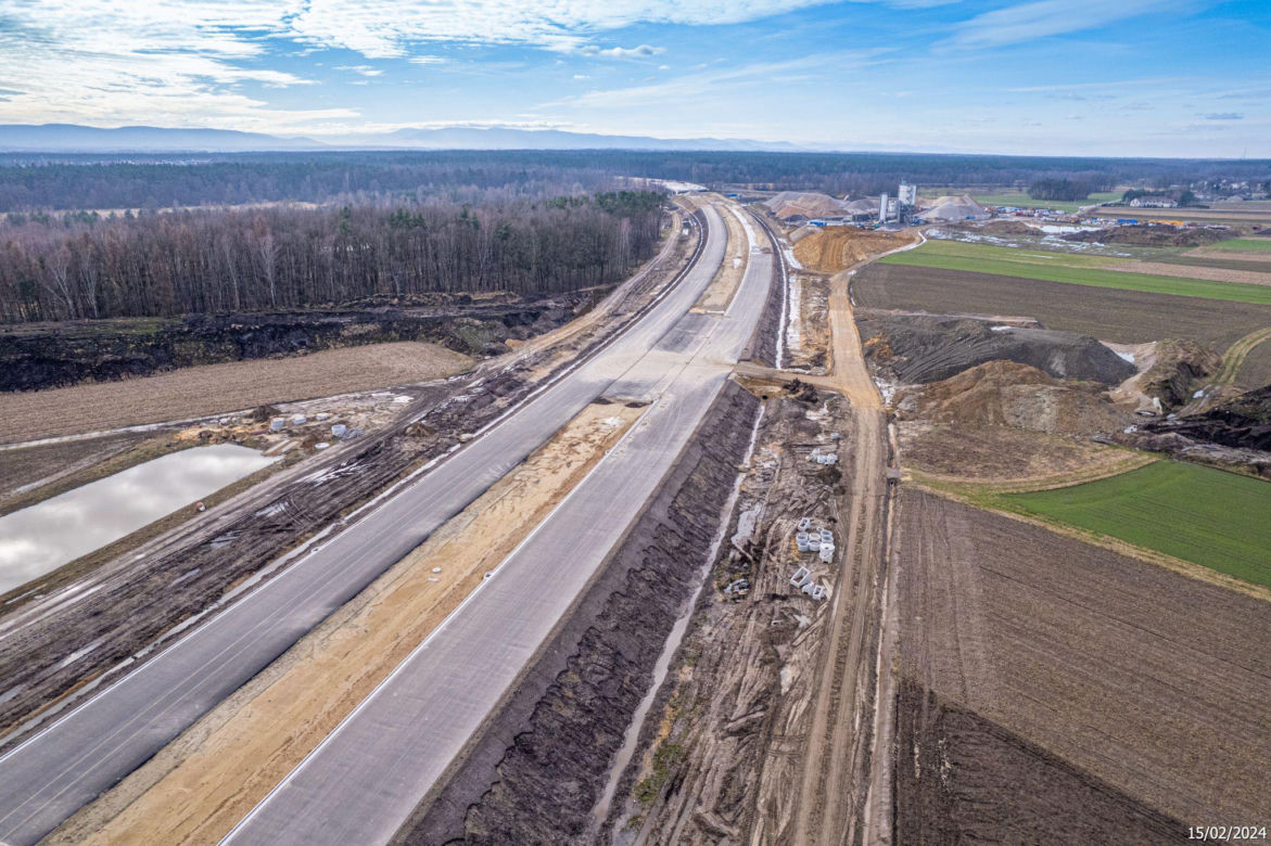 Budowa S1 Oświęcim - Dankowice LUTY 2024