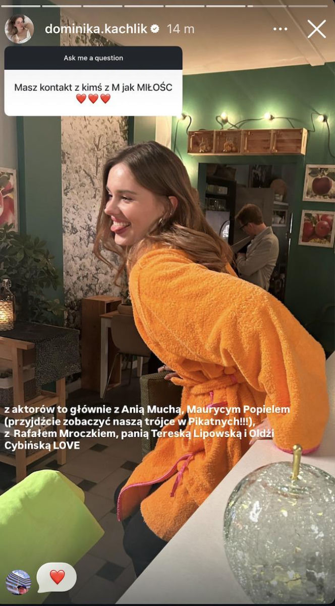 M jak miłość. Instagram Dominiki Kachlik