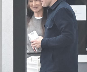 Marcin Mroczek z dziewczyną w cukierni