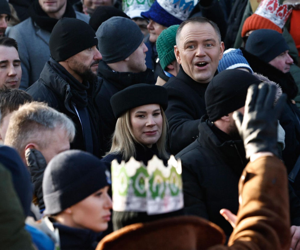 Karol i Marta Nawroccy na Orszaku Trzech Króli