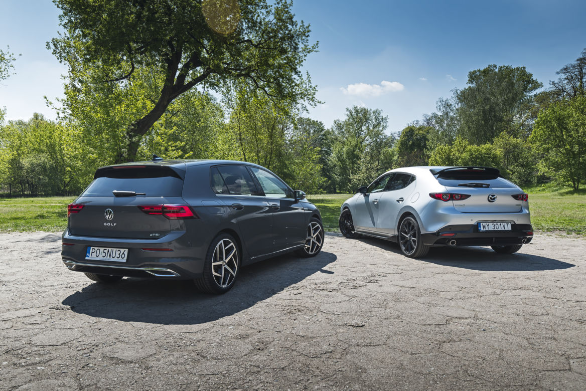 Mazda 3 Skyactiv-G 150 KM MT6 & Volkswagen Golf 8 1.5 eTSI 150 KM DSG7
