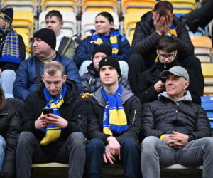 Arka Gdynia - Widzew Łódź: Zdjęcia kibiców i zawodników z meczu 25. kolejki PKO BP Ekstraklasy