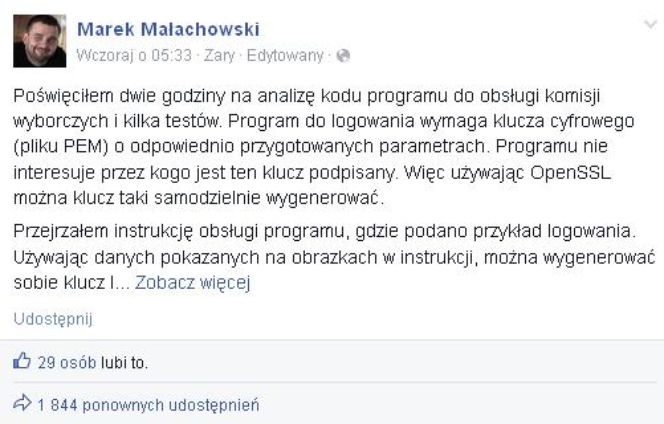 Wyniki wyborów są całkowicie niewiarygodne. Każdy mógł zmienić wyniki i dopisać kandydatów