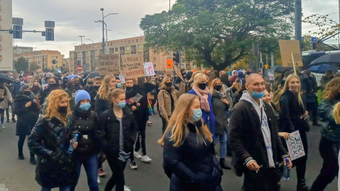 Protest kobiet w Szczecinie - 28.10.2020