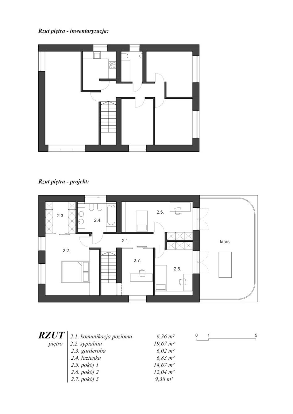Wnętrze domu w Katowicach projektu biura 8486