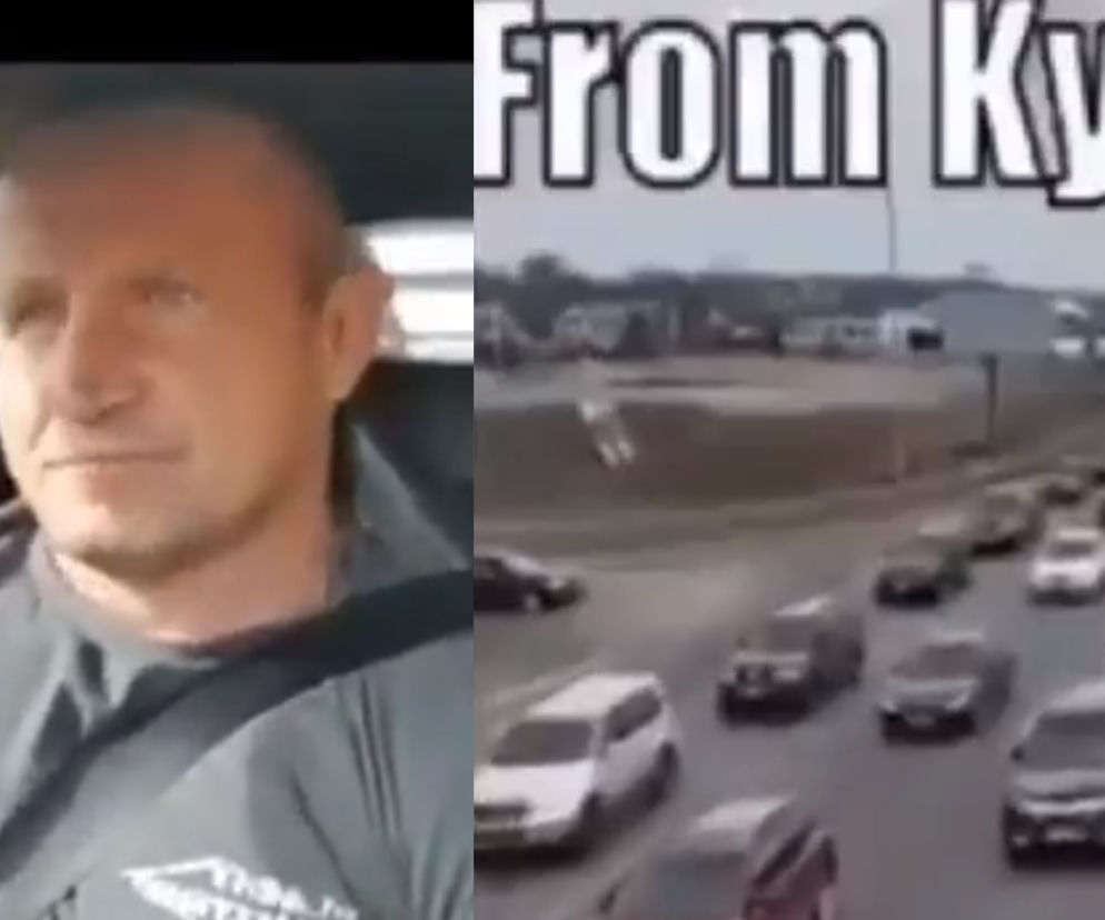 Wideo z Mariuszem Pudzianowski wykorzystane podczas wojny