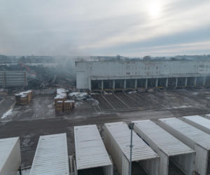 Wielki pożar magazynu pod Poznaniem. Skala zniszczeń poraża!