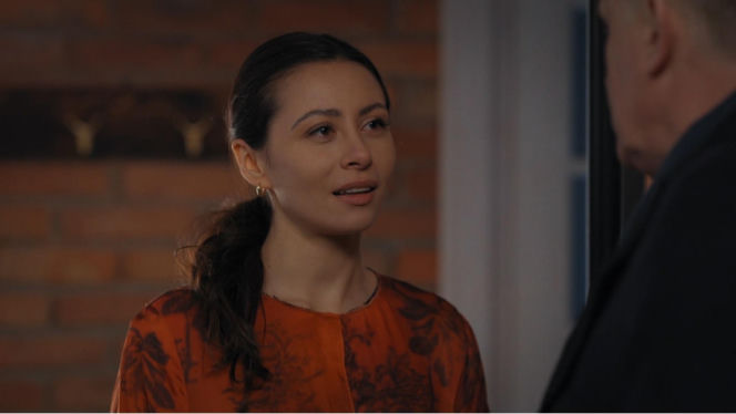 M jak miłość odc. 1931. Joanna (Dominika Sakowicz), Artur Rogowski (Robert Moskwa)