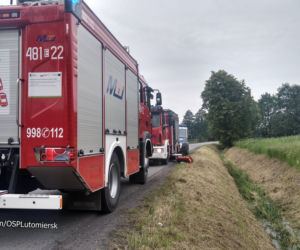 Volkswagen dachował w Prusinowicach
