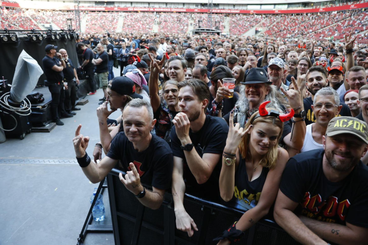 Koncert AC/DC w Warszawie (4.07.2025) - część pierwsza. Organizatorem koncertu jest Live Nation