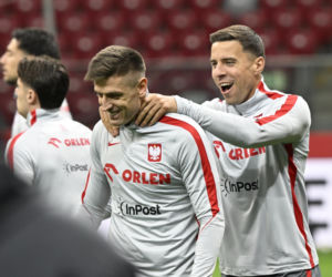 Trening reprezentacji Polski w Warszawie przed meczem z Albaną