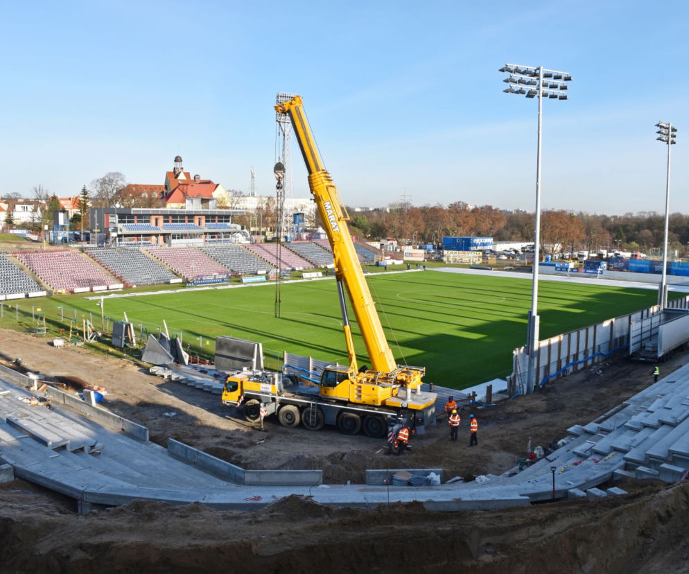 Przebudowa stadionu w Szczecinie - grudzień 2019