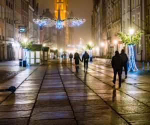 Sylwester 2020. Gdańsk opustoszał! Fontanna Neptuna [ZDJĘCIA]