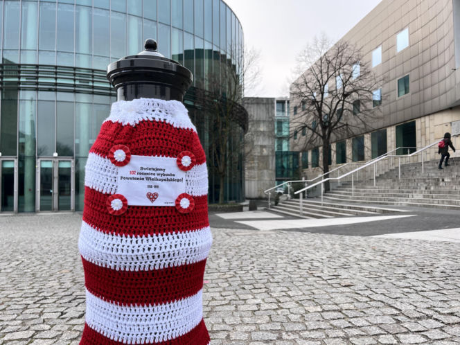 ubranka z włóczki na hydranty