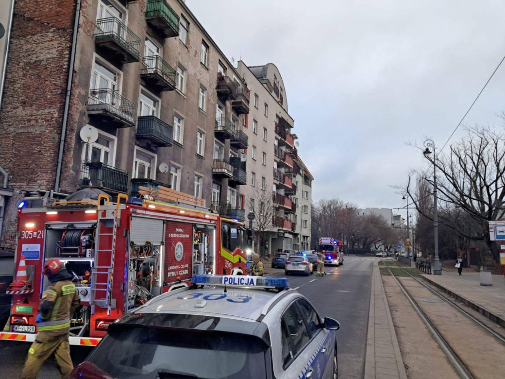 Pożar mieszkania przy ul. Wileńskiej (29.12.2025)